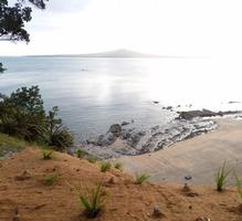 Completed EQC Clifftop Slip Repair Covered With Cocomut Matting And Planting